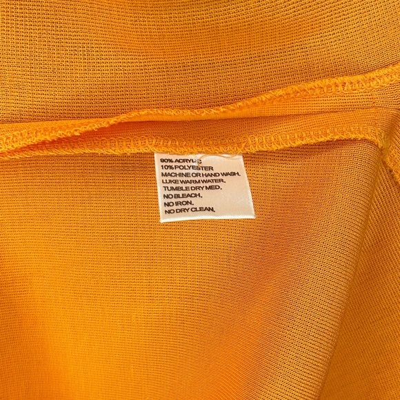 Women’s Misook Orange Designer Acrylic Polyester Sleeveless Top Size Medium - Picture 4 of 6